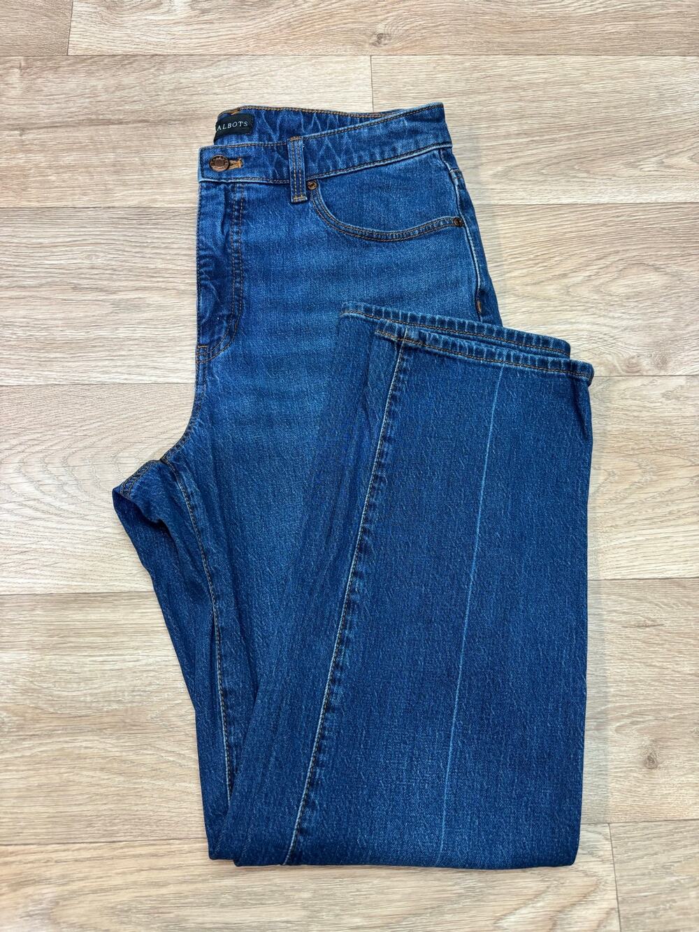 Talbots Womens Jeans Straight Leg Size 8P Blue